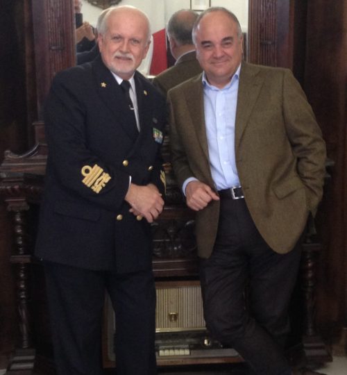 con il Capo della Sanità Militare Ammiraglio Enrico Mascia