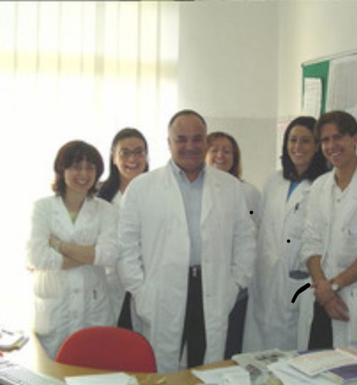 nella Clinica Psichiatrica di Pisa con lo staff dei medici specializzandi